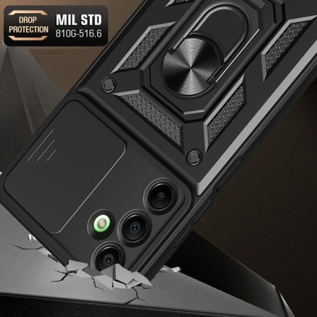 Протиударний чохол Sliding Camshield для Samsung Galaxy A16 5G - сріблястий