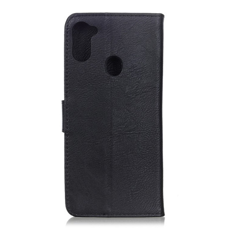 Кожаный чехол-книжка Cowhide Texture на Samsung Galaxy A11/M11 - черный