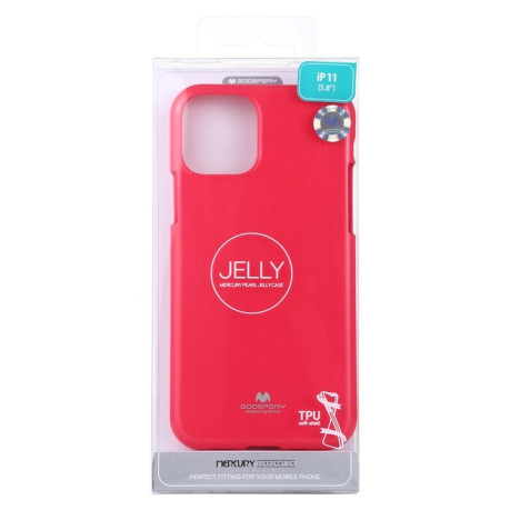Ударозащитный Чехол MERCURY GOOSPERY i-JELLY TPU на iPhone 11 Pro - Розово-красный