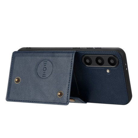 Противоударный чехол Double Buckle для Samsung Galaxy A36 5G - синий