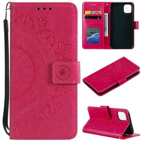 Чехол-книжка Totem Flower для  iPhone 14 Plus - красный