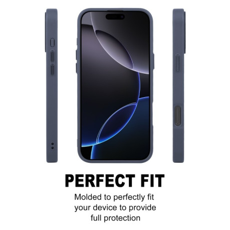 Чехол GEBEI Skin Feel MagSafe Magnetic для  iPhone 16 Pro - синий