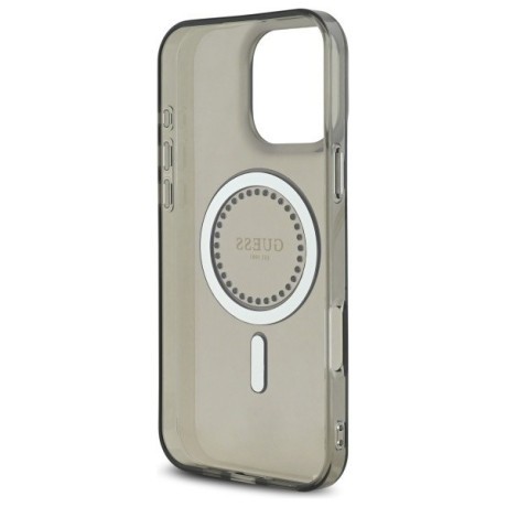 Оригінальний чохол Guess IML Rhinestones MagSafe для iPhone 16 Pro Max - Black