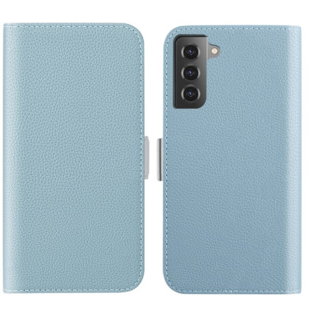 Чохол-книжка Candy Color Litchi для Samsung Galaxy S23 5G - блакитний