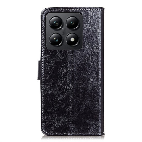 Чохол-книжка Magnetic Retro Crazy Horse Texture на Xiaomi 14T - чорний