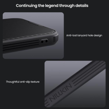 Ударозахисний чохол NILLKIN CamShield Pro для Samsung Galaxy A36 5G - чорний