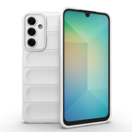 Силиконовый чехол Magic Flannel для Samsung Galaxy A16 5G - белый