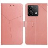 Чехол-книжка Y-shaped Pattern для Xiaomi Redmi Note 13 Pro 4G / POCO M6 Pro 4G   - розовый