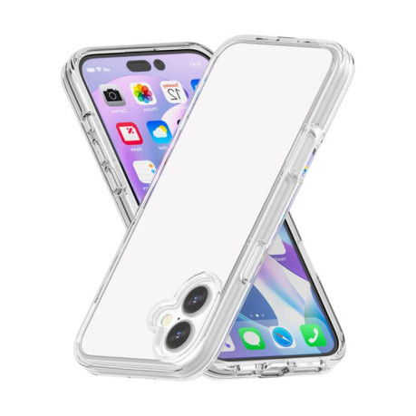 Противоударный чехол Terminator Style Glitter для iPhone 17 - прозрачный