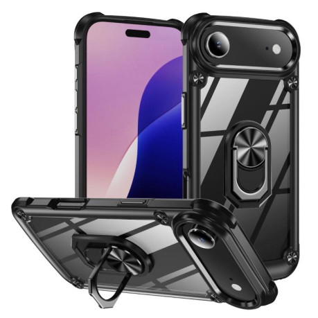 Противоударный чехол Acrylic Ring Holder на iPhone Air - черный