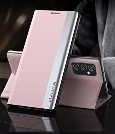 Чохол-книжка Electroplated Ultra-Thin для Samsung Galaxy M23 - рожевий