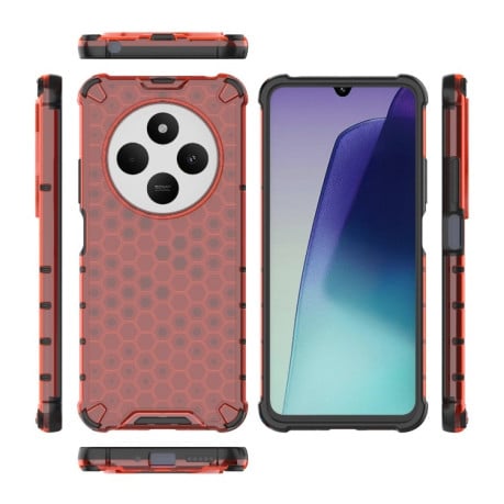 Протиударний чохол Honeycomb на Xiaomi Redmi 14C 4G/Poco C75/Redmi A4 5G - червоний