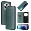 Чохол-книжка Carbon Fiber Texture на Xiaomi Redmi 14C 4G/Poco C75/Redmi A4 5G - зелений