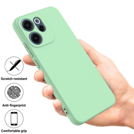 Силіконовий чохол Solid Color Liquid Silicone для OPPO Reno15 F / Reno15 FS 5G — зелений
