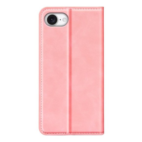 Чохол-книжка Retro Skin Feel Business Magnetic для iPhone 16e - рожевий