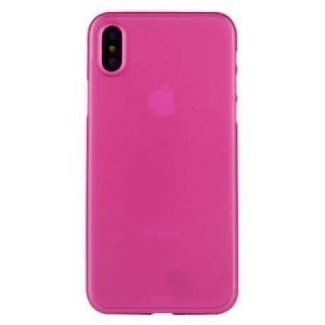 Чохол на iPhone X/Xs пурпурно-червоний