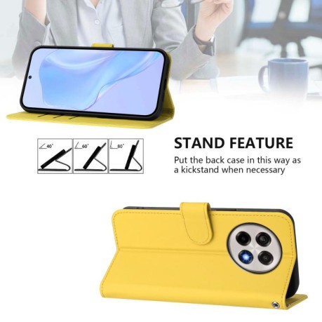 Чохол-книжка Skin Feel S-type для OnePlus 13R/Ace 5/Ace 5 Pro - жовтий