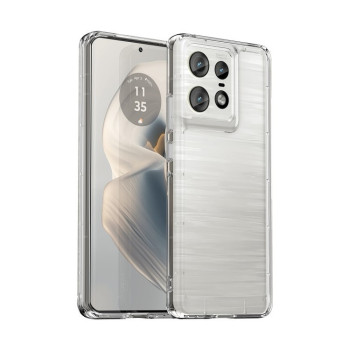 Чохол Candy Series гібрид з посиленими бортиками на Motorola Edge 50 Pro - прозорий