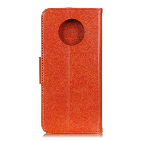 Чехол-книжка Nappa Texture на Xiaomi Redmi 9T - оранжевый