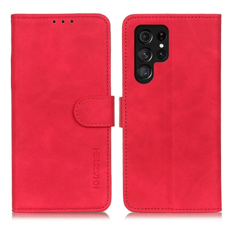 Чохол-книжка KHAZNEH Cowhide Texture  для Samsung Galaxy S25 Ultra 5G - червоний