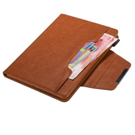 Чохол-книга Solid Color Metal Buckle Leather Smart для iPad Pro 13 2024 - коричневий