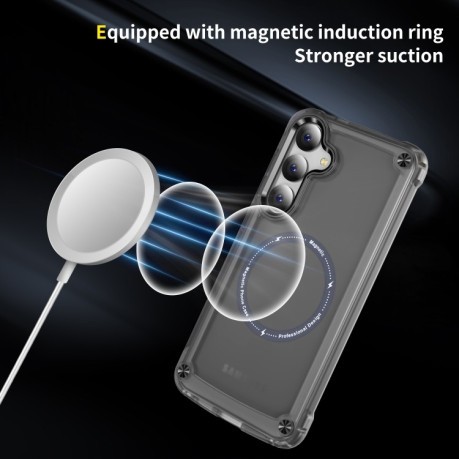 Протиударний чохол Skin Feel MagSafe Magnetic на Samsung Galaxy S24+ 5G - чорний
