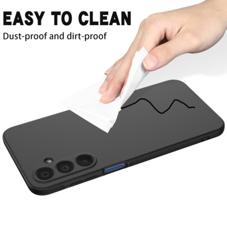 Силиконовый чехол Solid Color Liquid Silicone на Samsung Galaxy M16 / F16 - черный