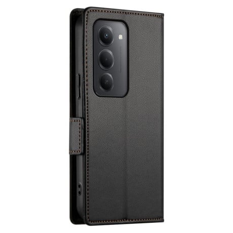 Чохол-книжка Side Buckle Magnetic Frosted Leather на Xiaomi Redmi 15 5G / 4G EU 171mm - чорний