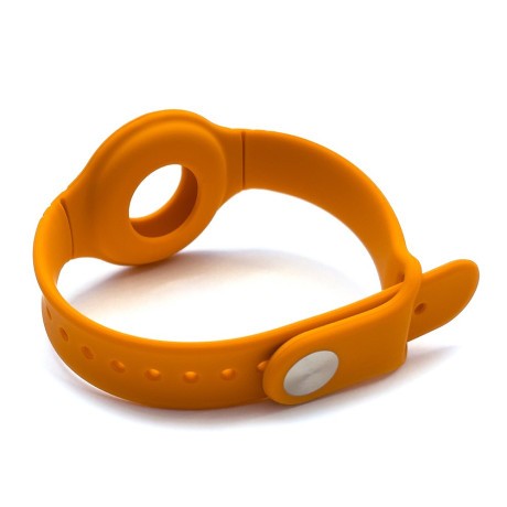 Брелок-браслет на запястье для Apple AirTag - оранжевый