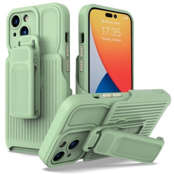 Протиударний чохол Series Back Clip для iPhone 14 Pro Max - зелений