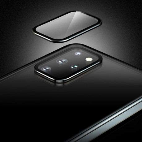 Двусторонний магнитный чехол Magnetic Angular Frame Tempered Glass на Samsung Galaxy S20 Ultra - черный