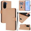 Чехол-книжка с мягким покрытием (Skin Feel) со шнурком на Xiaomi Poco M7 4G 169mm - Nude