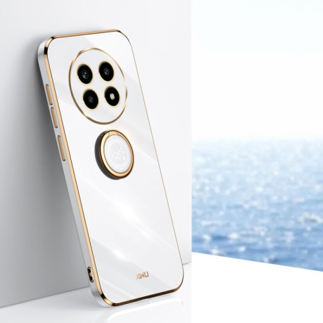 Протиударний чохол XINLI Straight Edge with Ring Holder для Realme 13 Pro Global - білий