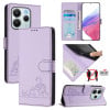 Чохол-книжка Cat Embossing Pattern на Xiaomi Redmi Note 14 4G 164.84mm - фіолетовий