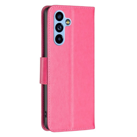 Чохол-книжка Butterflies Pattern для Samsung Galaxy A54 5G - пурпурно-червоний