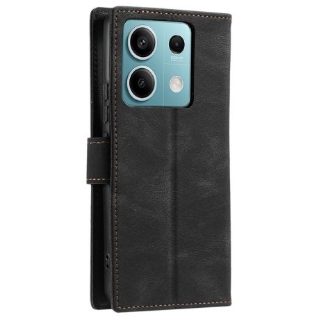 Чохол-книжка Stitching Skin Feel для Motorola Edge 60 Fusion - чорний
