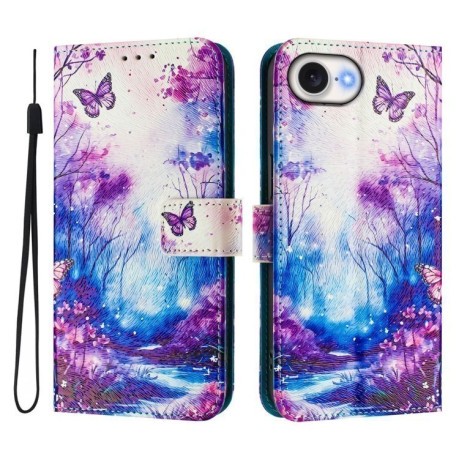 Чохол-книжка Colored Drawing Pattern для iPhone 16e - кольоровий
