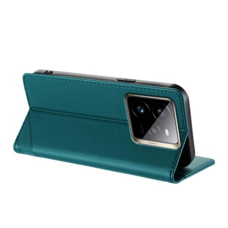 Чехол-книжка Embossed Multi-functional Wallet Retro Leather на Realme GT7 Pro - зеленый