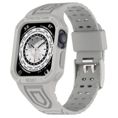 Ремінець Silicone Integrated для Apple Watch Series 8/7 41mm/40mm/38mm - сірий