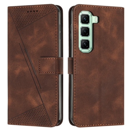 Чохол-книжка Dream Triangle Leather на Infinix Hot 50 Pro 4G - коричневий