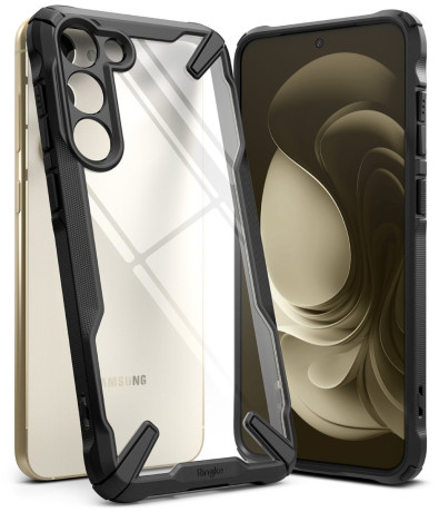 Оригинальный чехол Ringke Fusion X Design durable для Samsung Galaxy S23 - Black