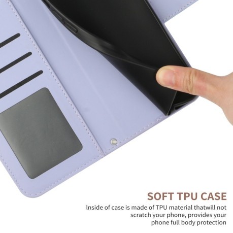 Чехол-книжка Skin Feel Sun Flower для Xiaomi 14T 5G Global - фиолетовый