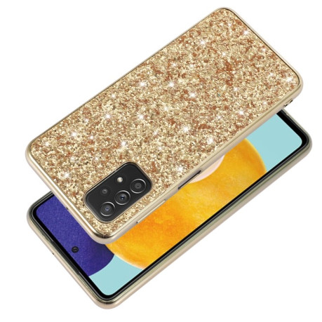 Ударозащитный чехол Glittery Powder на Samsung Galaxy A13 4G - черный
