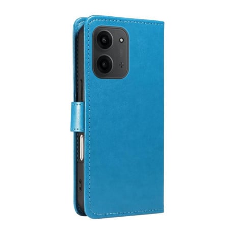 Чехол-книжка Cat Embossing Pattern на Xiaomi Redmi 15C 5G / 4G EU 173mm - синий