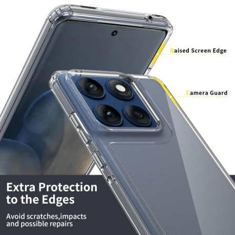 Акриловий протиударний чехол HMC для Motorola Edge 60 - прозорий