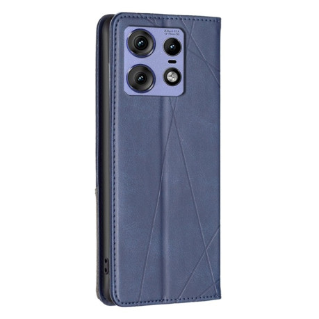 Чехол-книжка Rhombus Texture для Motorola Edge 50 Pro - синий