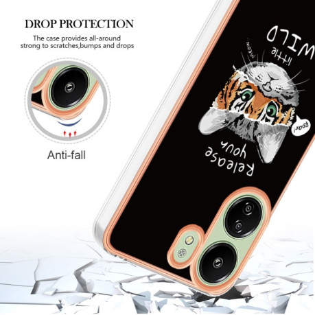 Противоударный чехол Electroplating IMD для Xiaomi Redmi 13C/Poco C65 - Growth