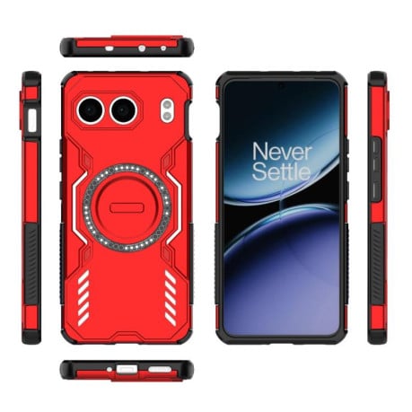 Противоударный чехол Butterfly Armor с MagSafe на OnePlus Nord 4 5G Global - красный