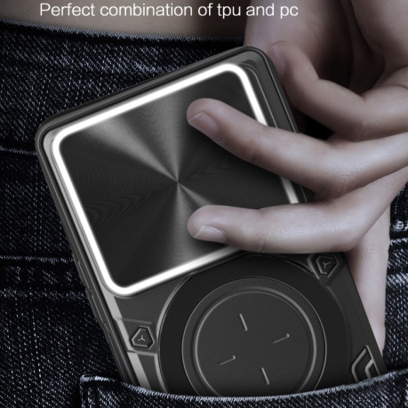 Чохол протиударний CD Texture Sliding Camshield Magnetic Holder на Realme C61 / C63 - фіолетовий