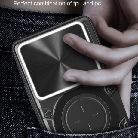 Противоударный чехол CD Texture Sliding Camshield Magnetic Holder на Realme C61 / C63 - красный